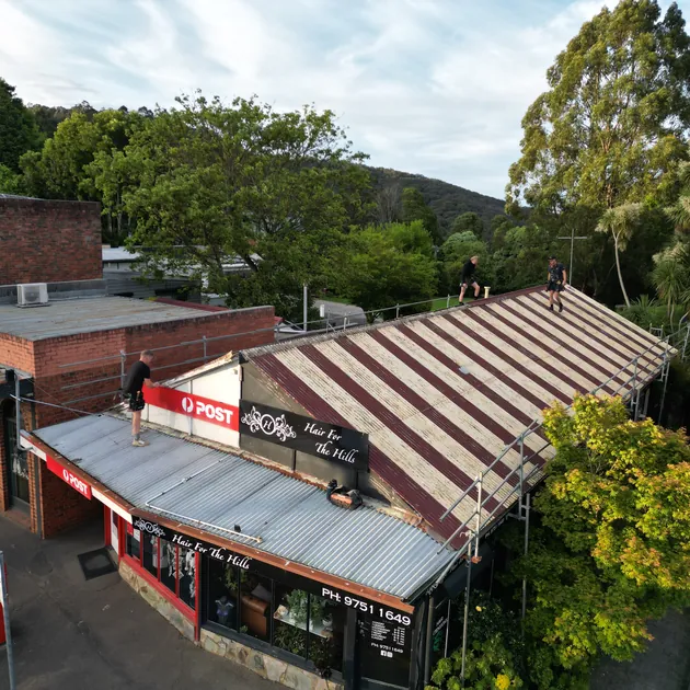 Commercial shopfront re-roof