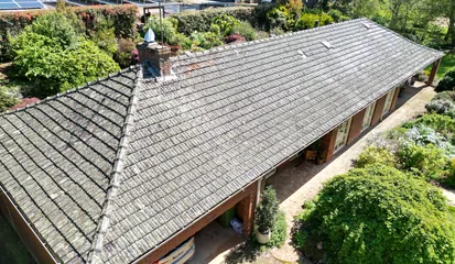 Tile roof before conversion to metal